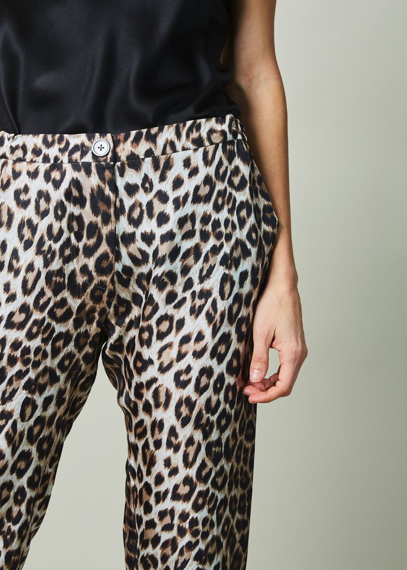 La Prestic Ouiston NY Silk Pant - Classic Panther