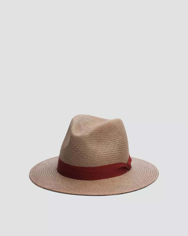Rag & Bone Panama Straw Hat - Olive/Caramel | Garmentory display picture 3