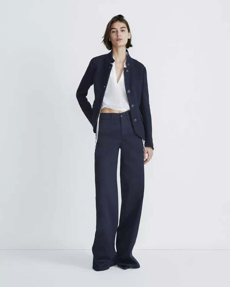 Rag Bone Slade Tweed Blazer Navy Garmentory