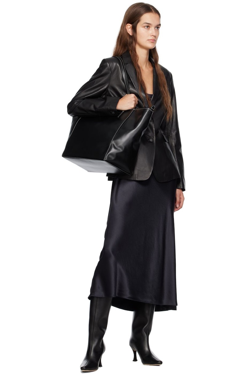 【送料&関税込】BY FAR Shopping club Tote BY-FAR-Black-Club-Tote-