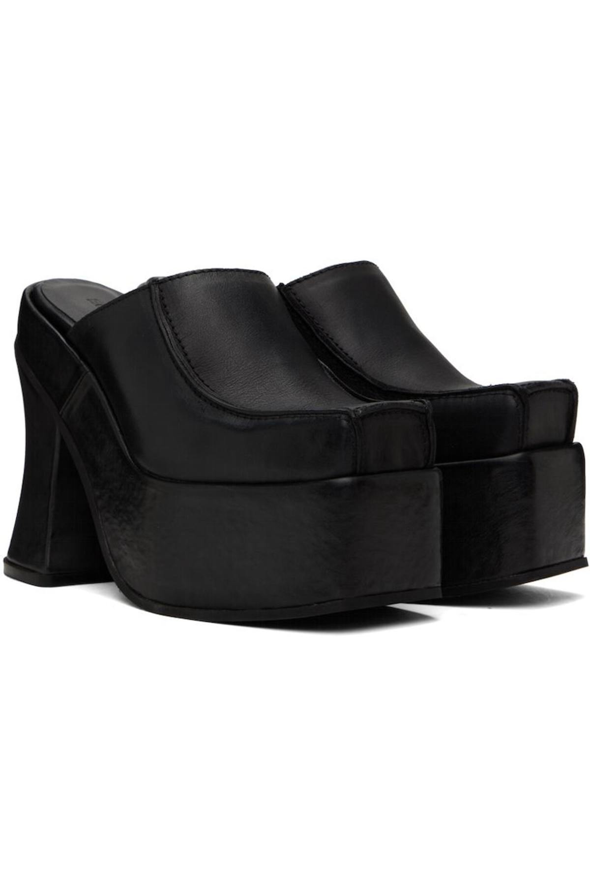 【関税込み】Eckhaus Latta ブラック Frame ミュール Eckhaus-Latta-Black-Platform-