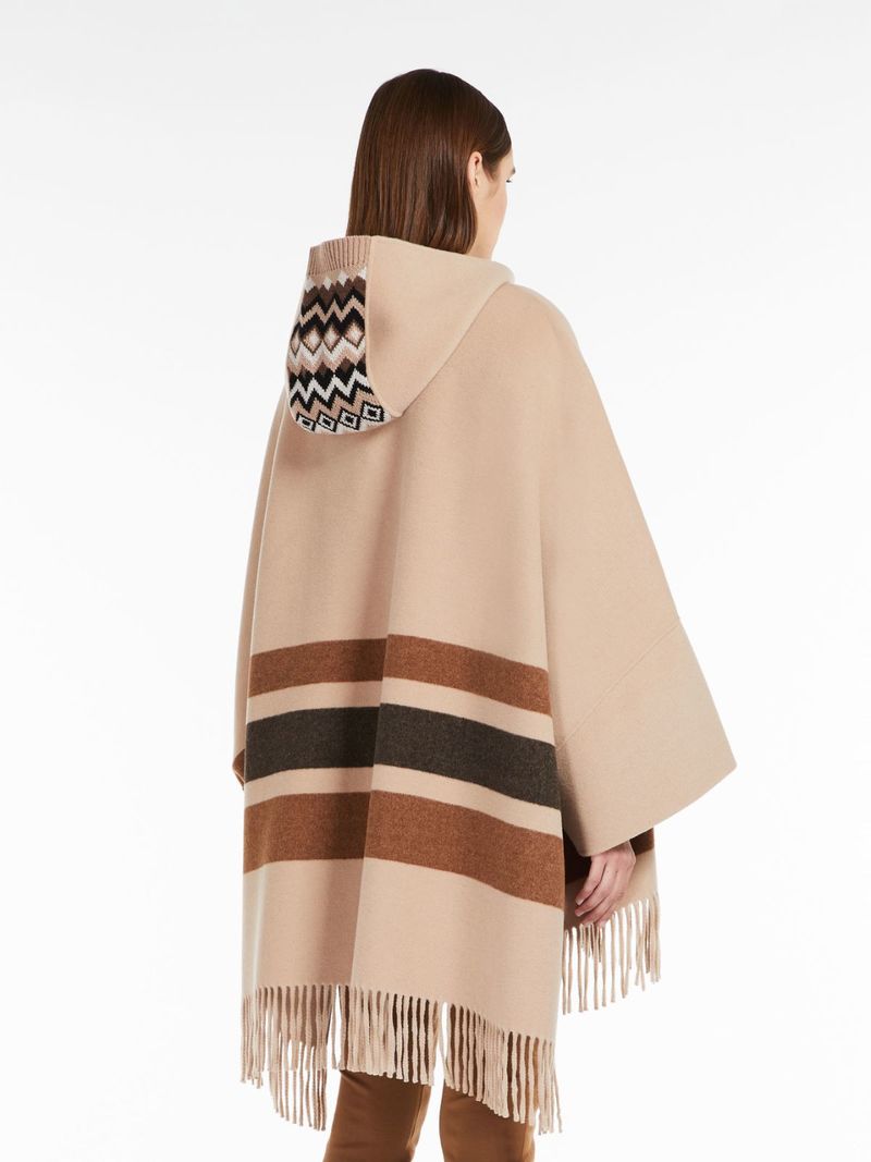 VIP【送料関税込】MAX MARA WOOL HOODED CAPE Women's Elegant Capes, Cloaks and Ponchos | Max Mara
