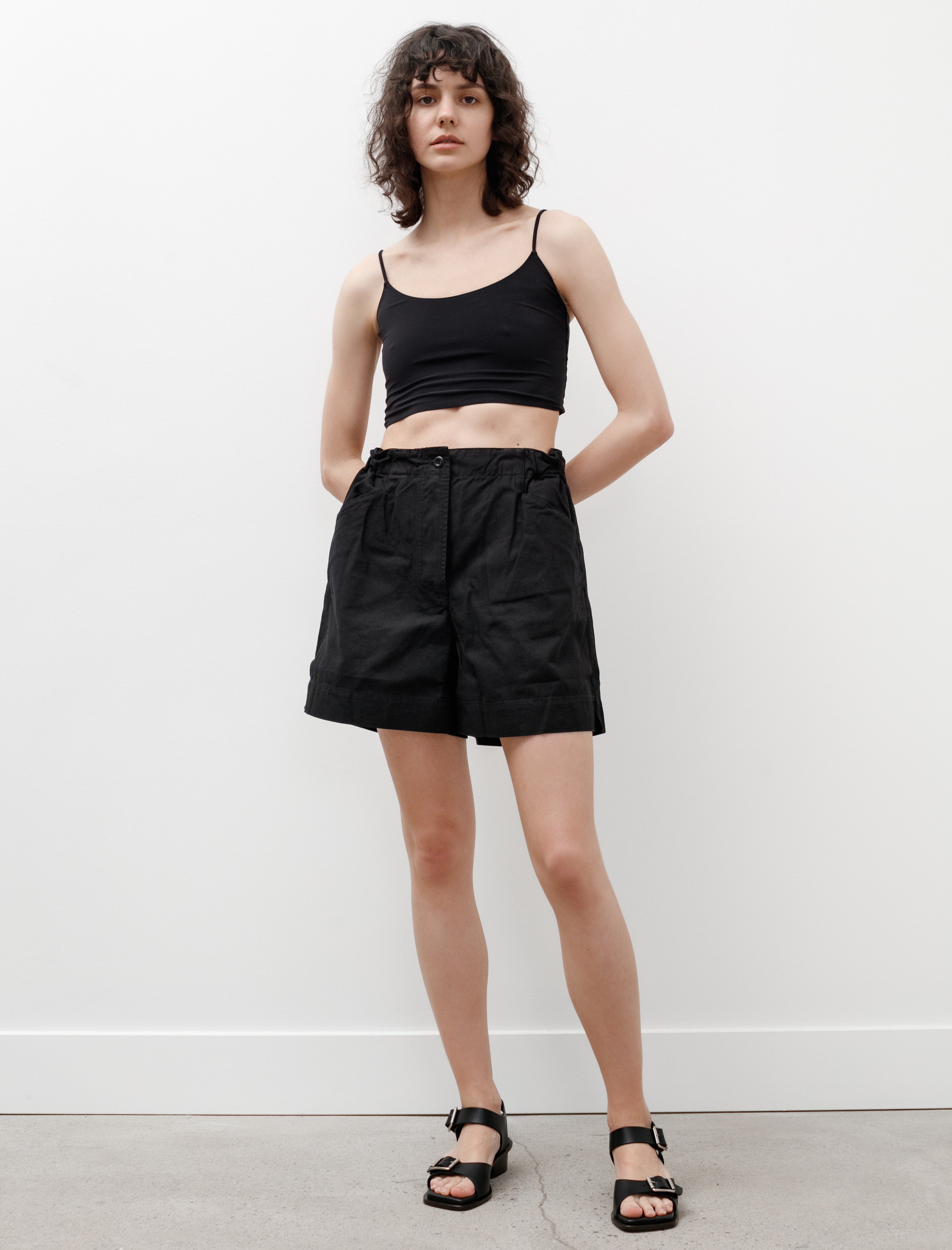 Margaret Howell｜SHORTS (MHL SCOUT SHORT - OFF WHITE (WH Off white cotton linen Scout Shorts | MHL. by Margaret Howell