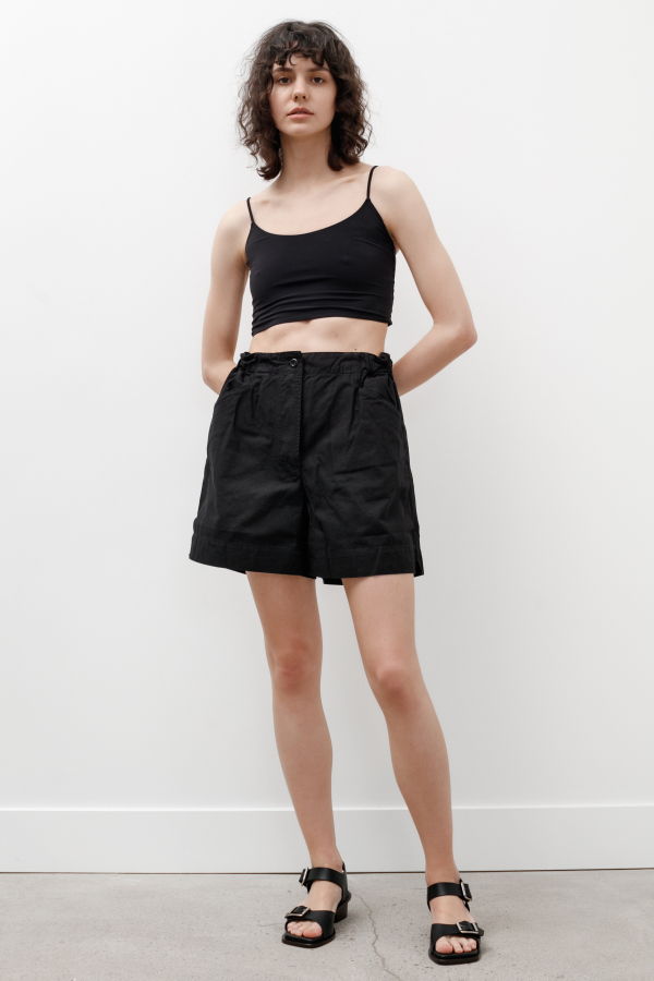 Margaret Howell MHL School Short Dry Cotton Gabardine - Black