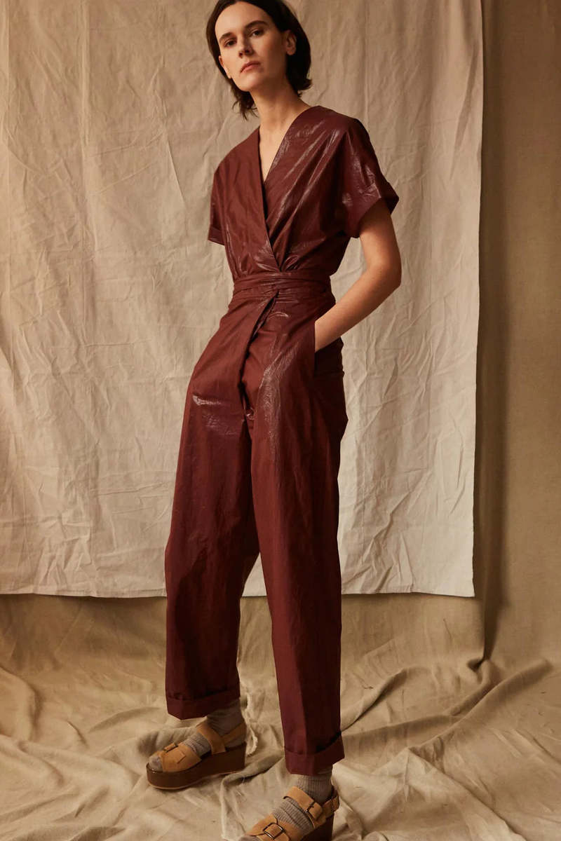 Caron Callahan Odile Jumpsuit - Chocolate