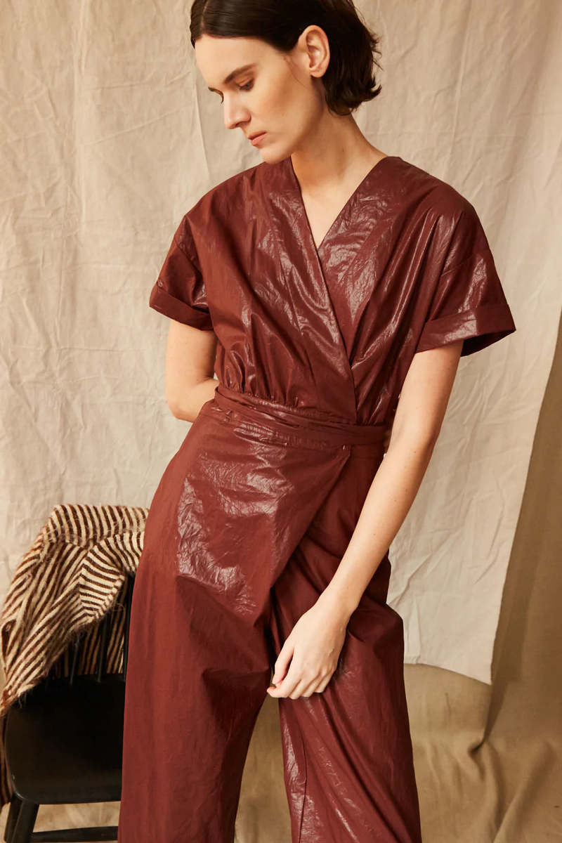 Caron Callahan Odile Jumpsuit - Chocolate
