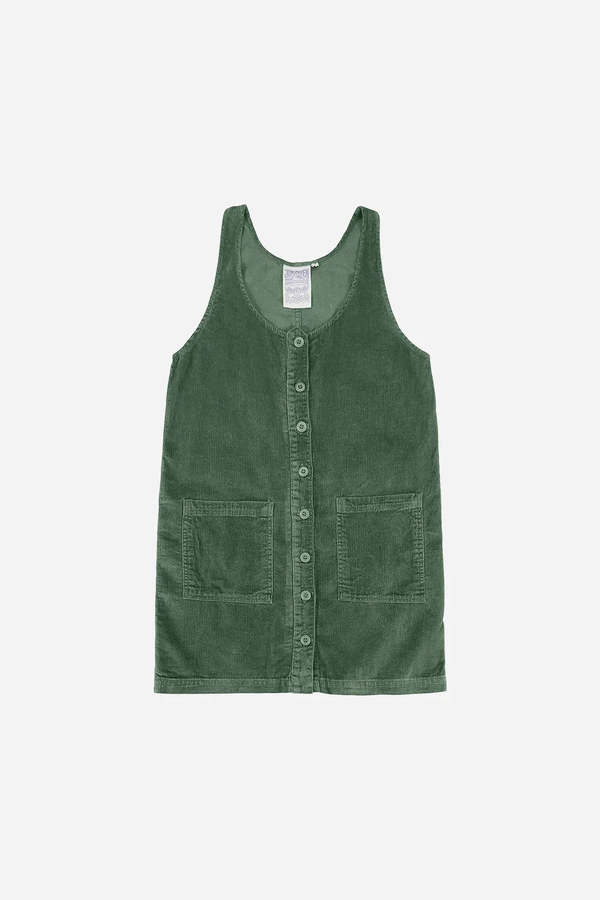 Jungmaven Corduroy Jumper Dress - Hunter Green | Garmentory
