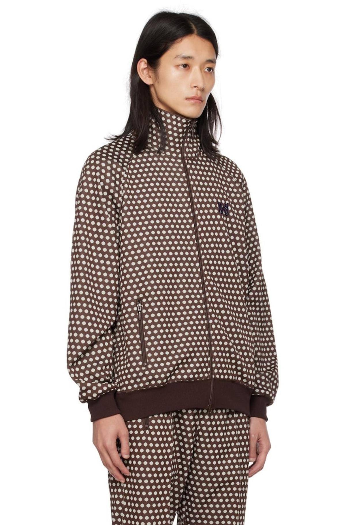 Needles Track Jacket 2024 AW Black×Brown Buy Needles Lace Track