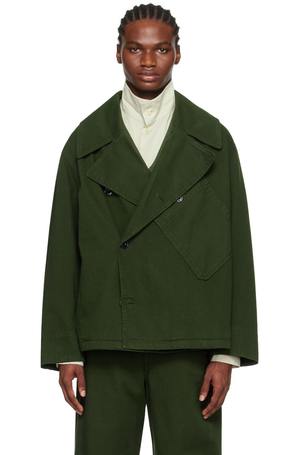 Lemaire Dispatch Denim Jacket - Green | Garmentory