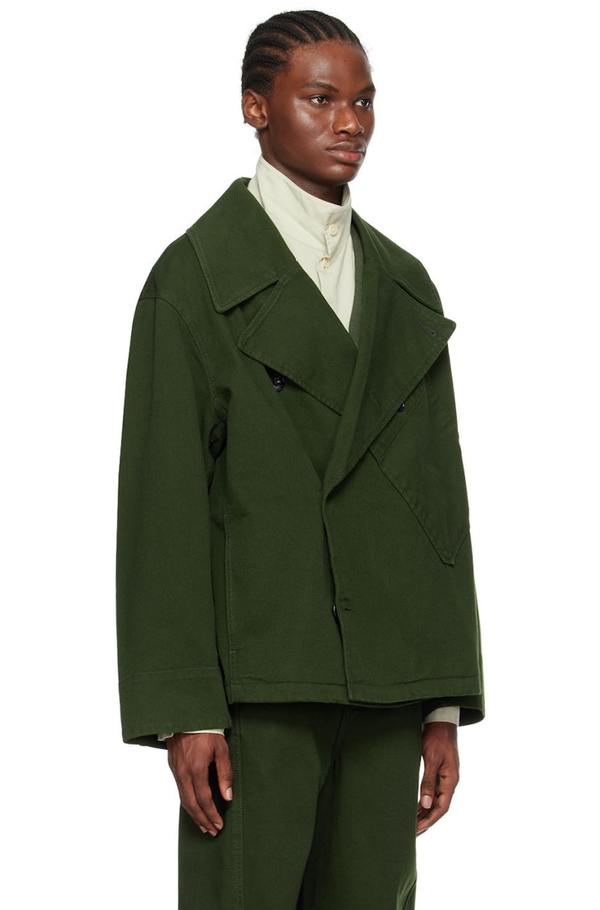 Lemaire Dispatch Denim Jacket - Green | Garmentory