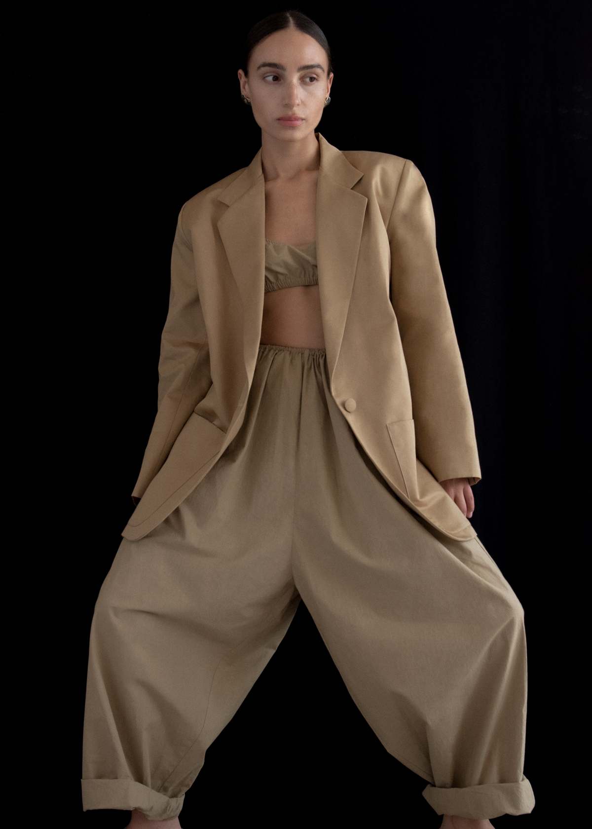 Modern Weaving Balloon Pant in Eggshell