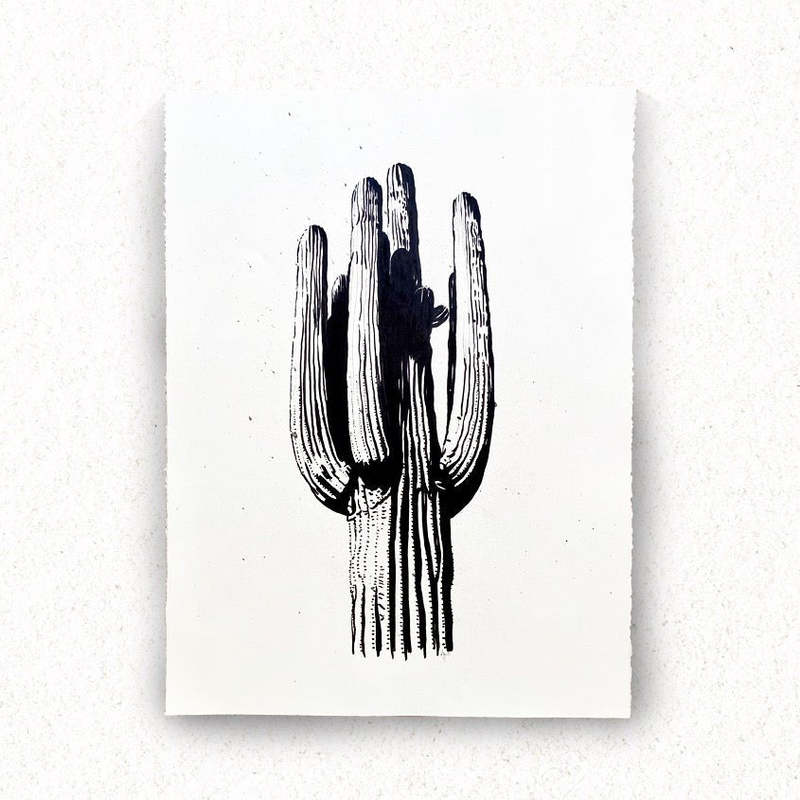 Phoenix General Original Art - Hand Drawn Saguaro Phoenix General Original Art - Hand Drawn Saguaro