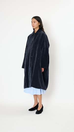 CASEY CASEY BIG BLOBBY COAT ネイビー　サイズS Big Blobby Coat – La Garçonne