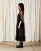 Ali Golden SIDE RUFFLE MESH DRESS - BLACK - Thumbnail 7