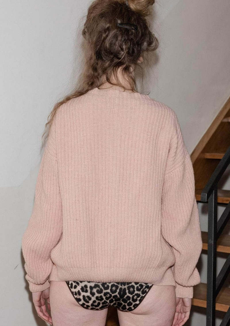 Baserange Mea Cardigan - Pink Fa | Garmentory