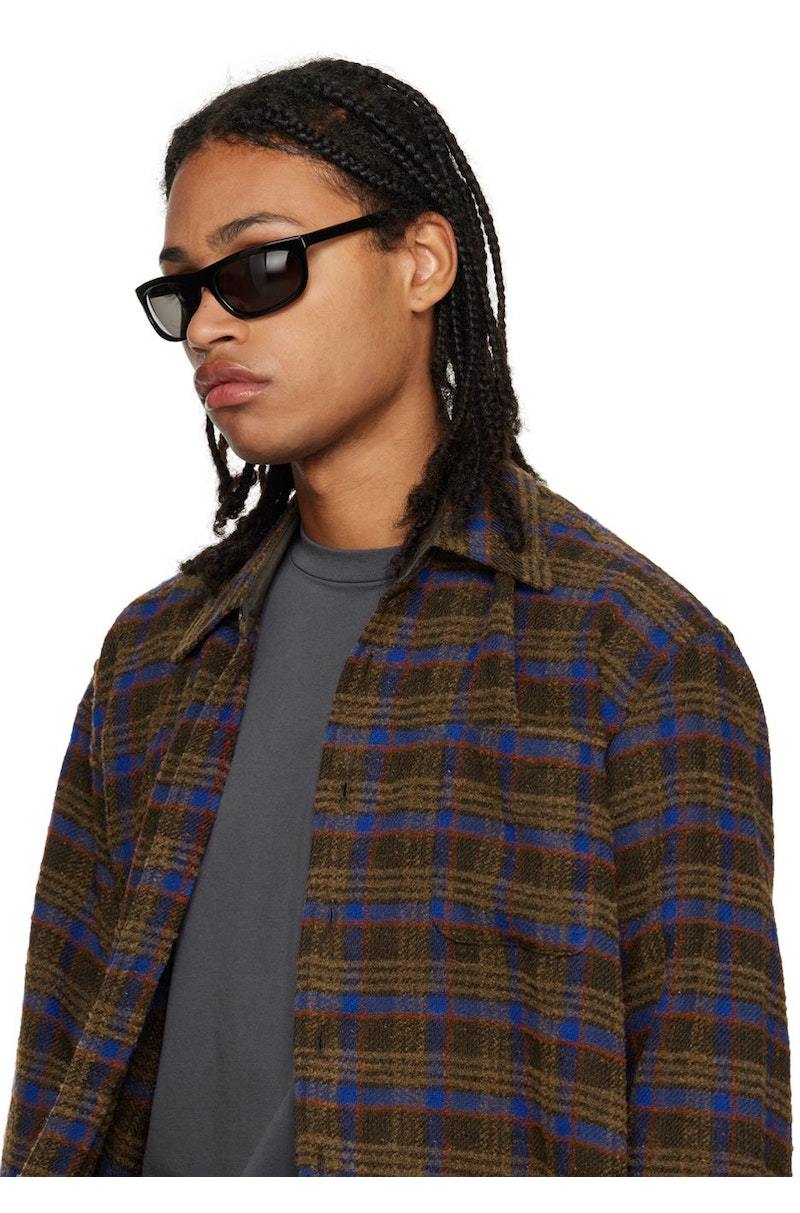 Our Legacy Black Shelter Sunglasses - INFINITE BLACK