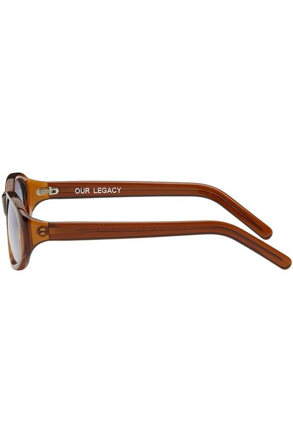 Our Legacy Orange Unwound Sunglasses - Light Treacle | Garmentory