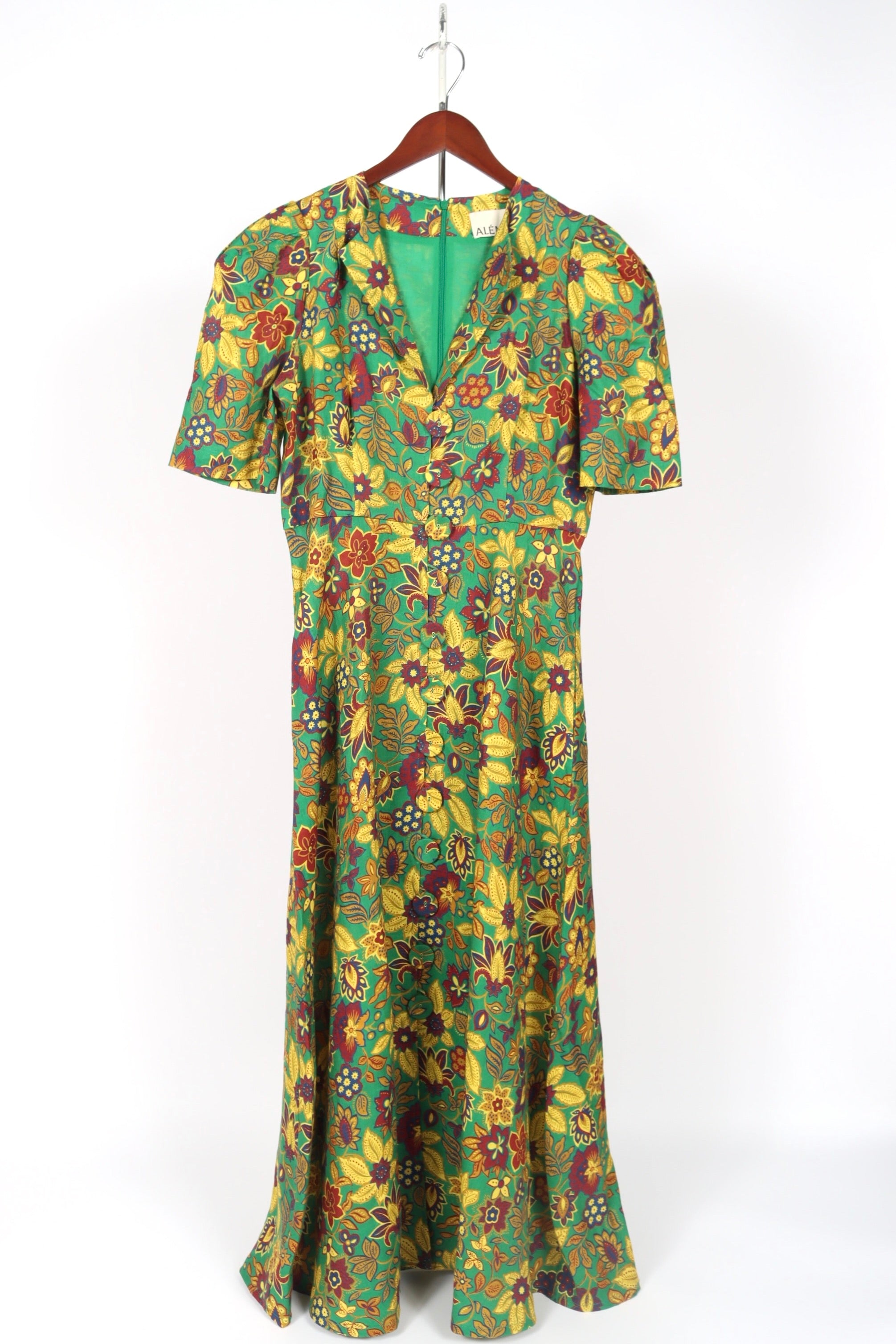 Alemais Isabella V Midi Dress - Emerald | Garmentory Alemais Isabella V Midi Dress - Emerald | Garmentory