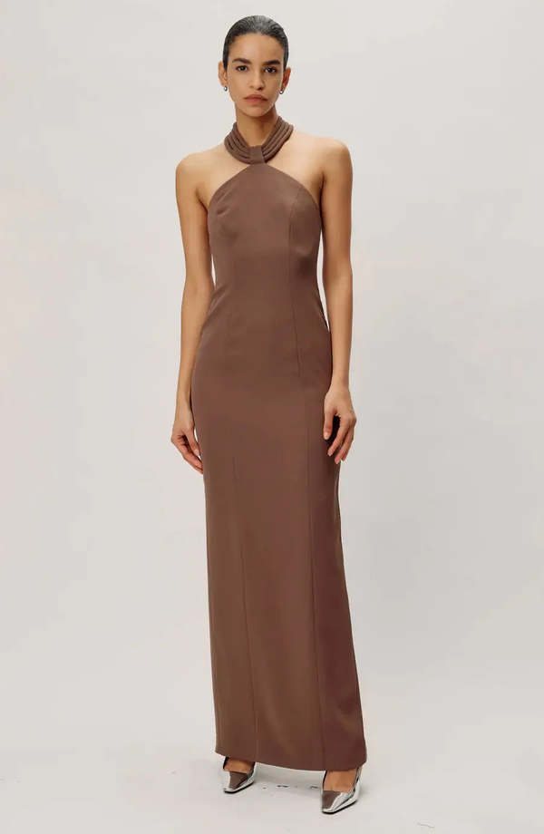 Ronny Kobo Lenox dress - Toffee | Garmentory