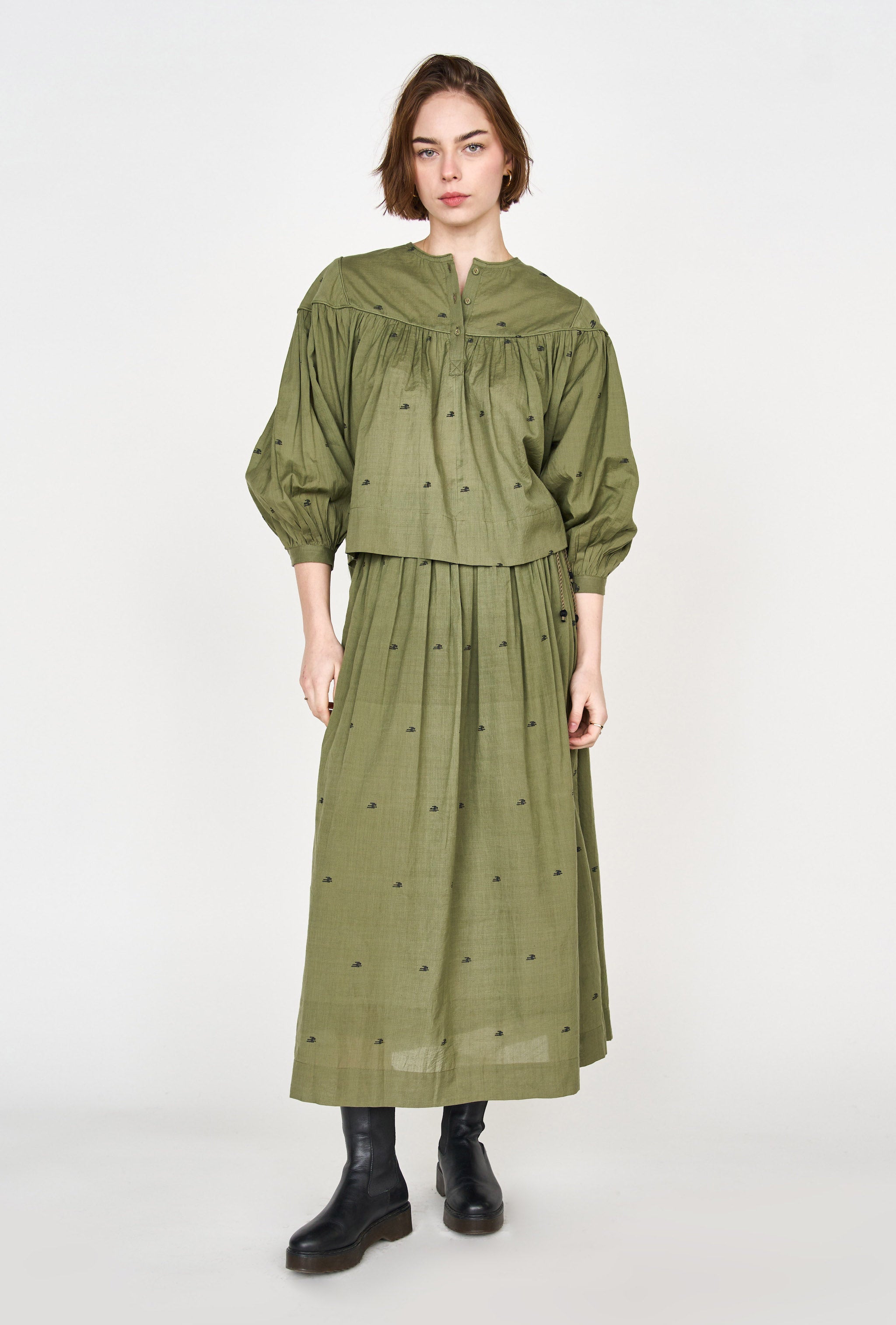 Vivo Ajani Blouse - Olive