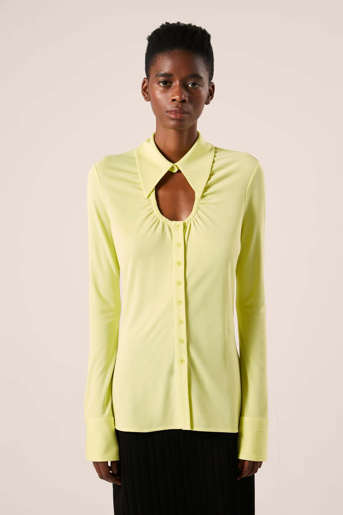 【美品】PROENZA SCHOULER 長袖ニット　シルク55％　定価6万 Proenza-Schouler-Keyhole-Top--