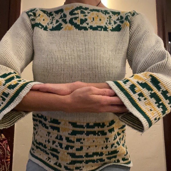 60s Boat Neck Poor Boy Sweater Garmentory