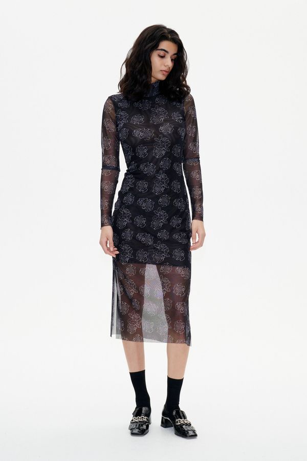 Baum und Pferdgarten Jolain Dress - Embroidery Flower - Black | Garmentory