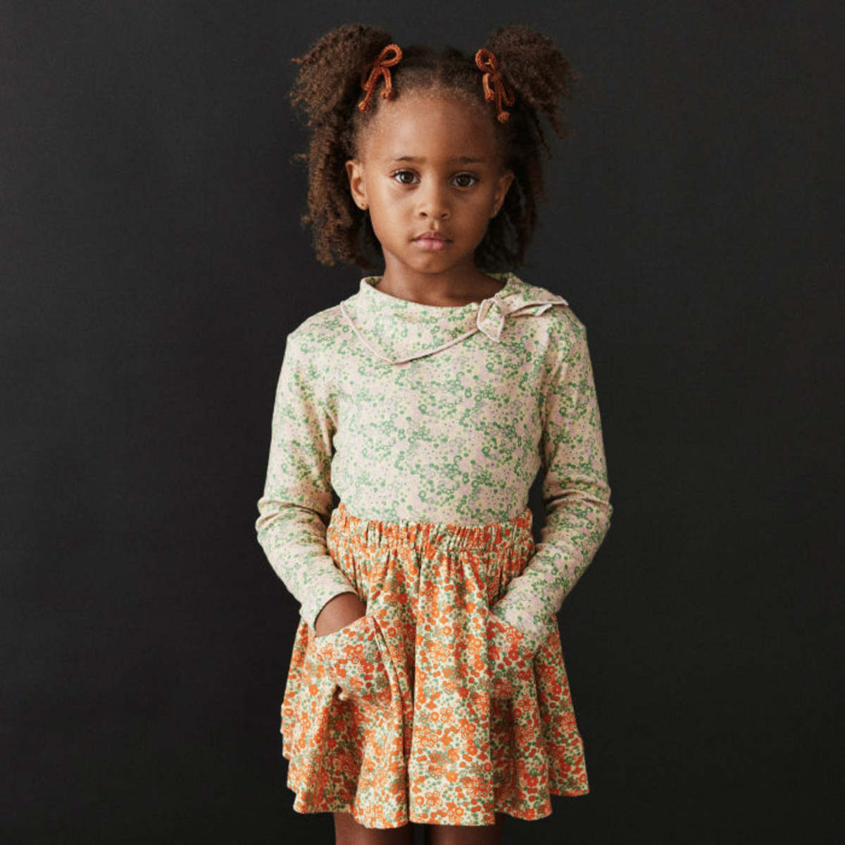 Kids Misha & Puff Child Circle Skirt - Lava Tisbury Garden