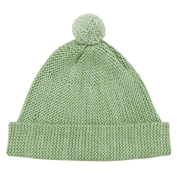 Kids Misha & Puff Child Garter Hat - Mojave Green | Garmentory