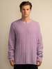 PURECASHMERE NYC Cashmere Boucle Sweater - Lilac - Thumbnail 1