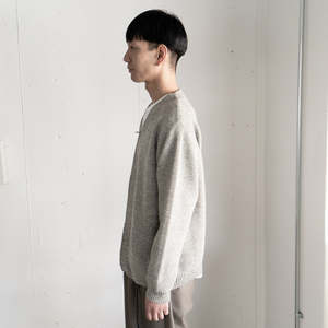 Still By Hand Zip Up Cardigan - Light Grey | Garmentory