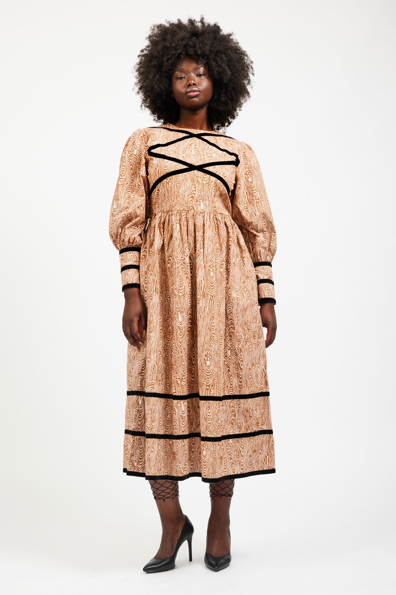 BATSHEVA Clemmie Dress Woodgrain Fantasy Garmentory