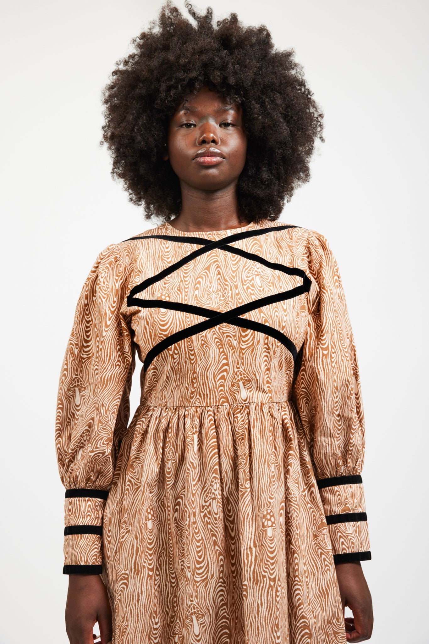 BATSHEVA Clemmie Dress Woodgrain Fantasy Garmentory
