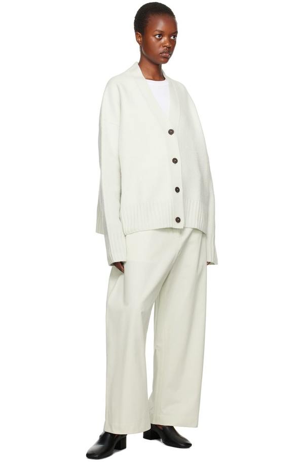 Studio Nicholson Off White Sake Cardigan - Waterlily | Garmentory