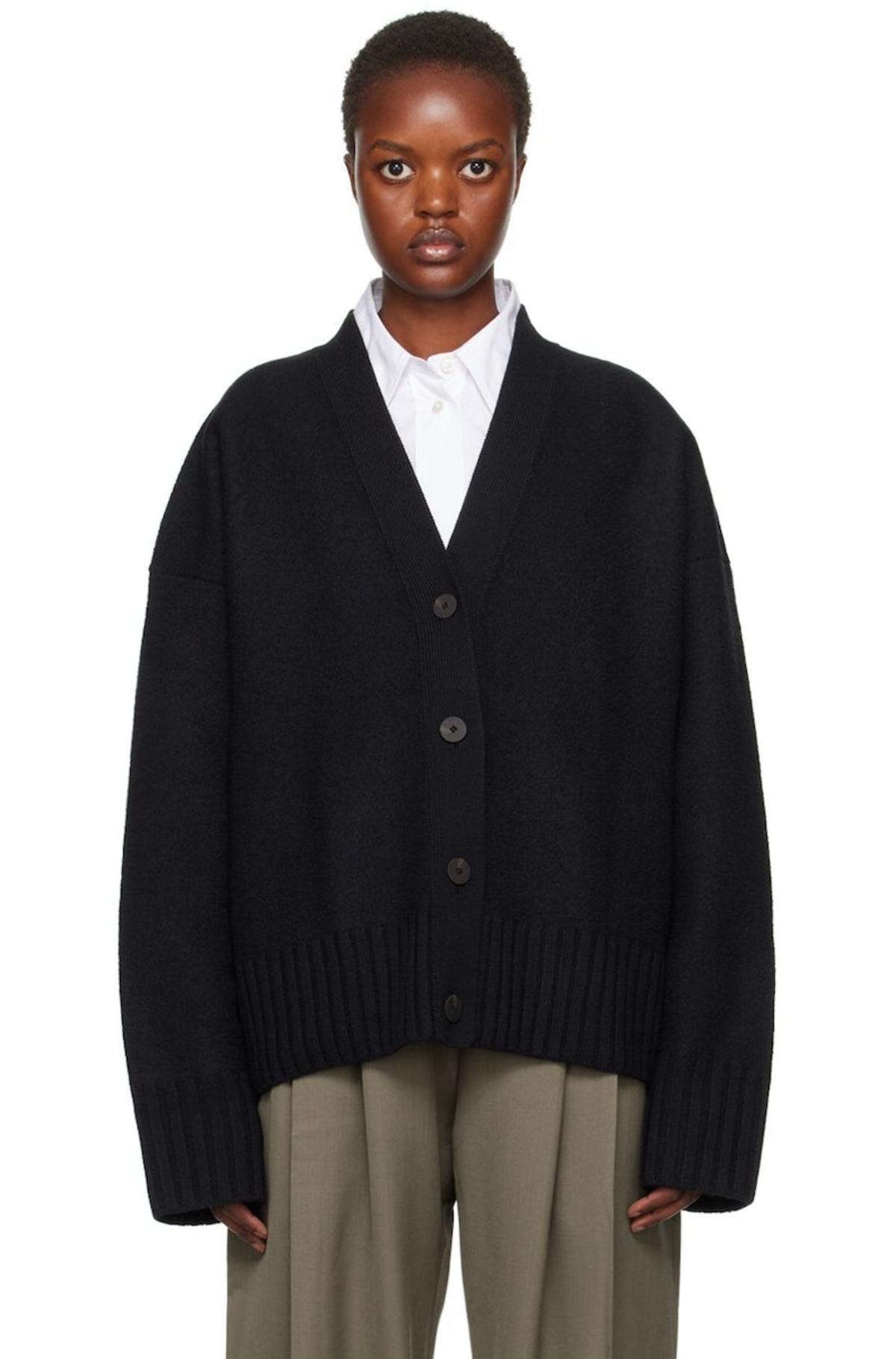 Studio Nicholson Sake Cardigan - Navy - Image 1 of 4
