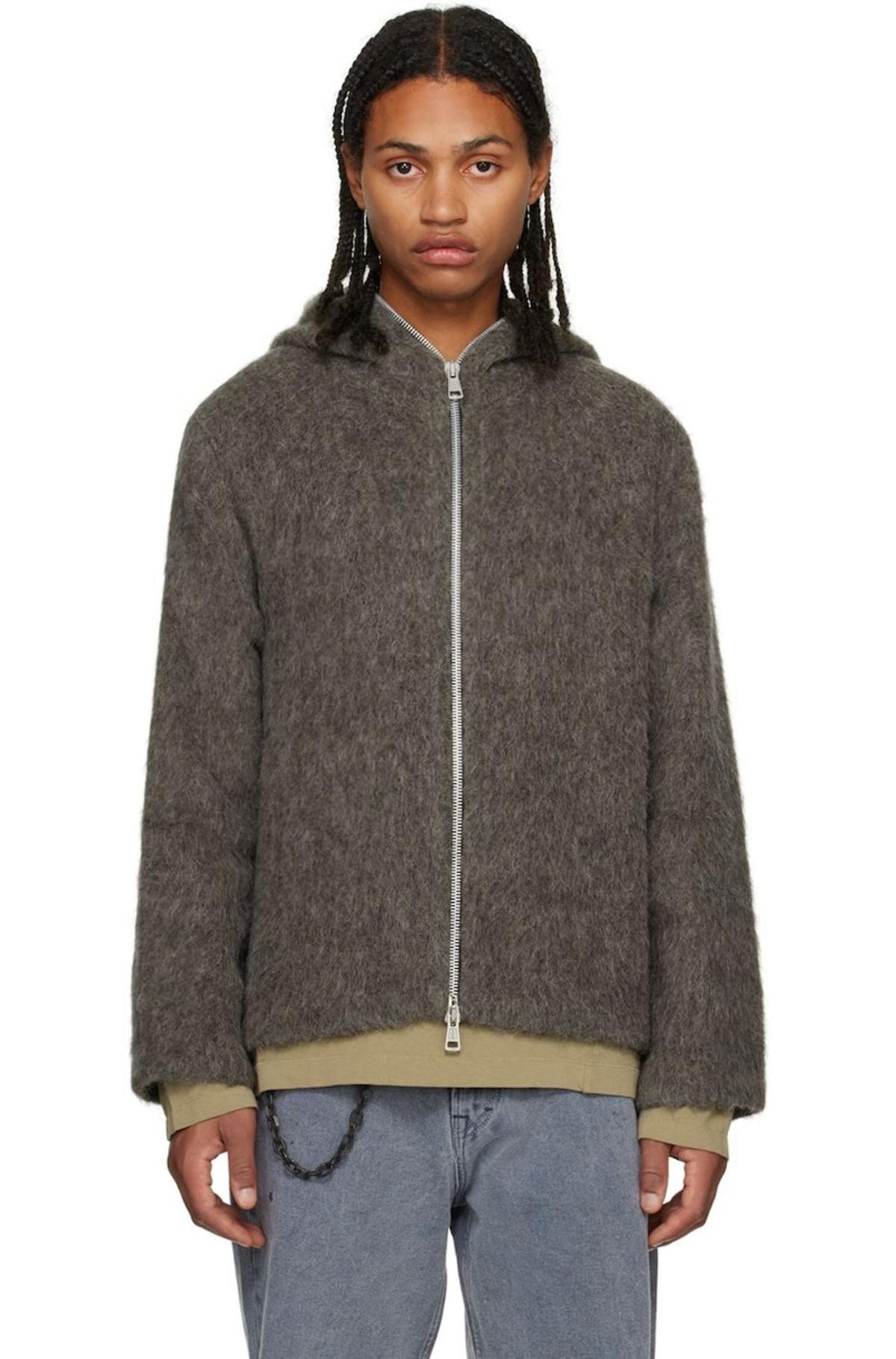 Our-Legacy-Gray-Zip-Hoodie-
