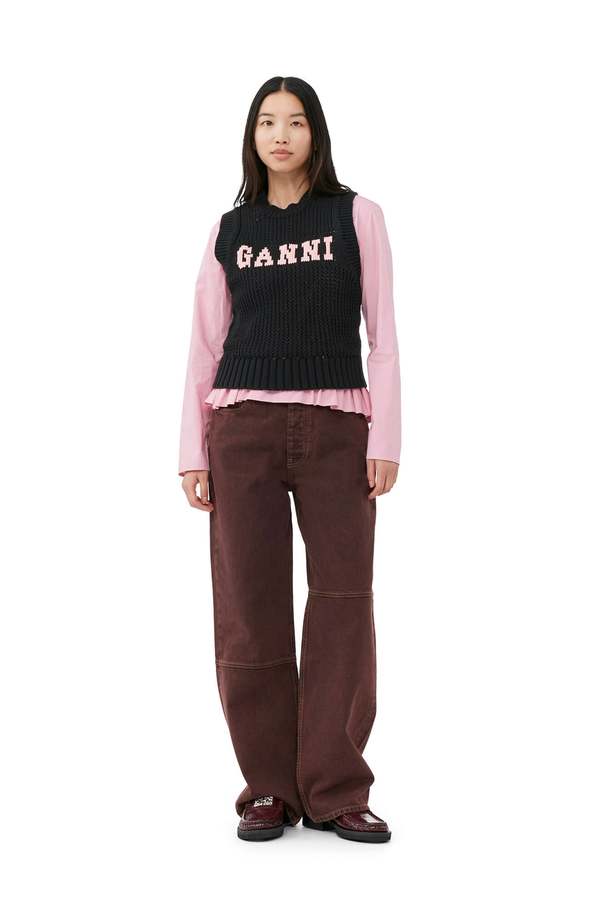 Ganni Cotton Rope Vest | Garmentory