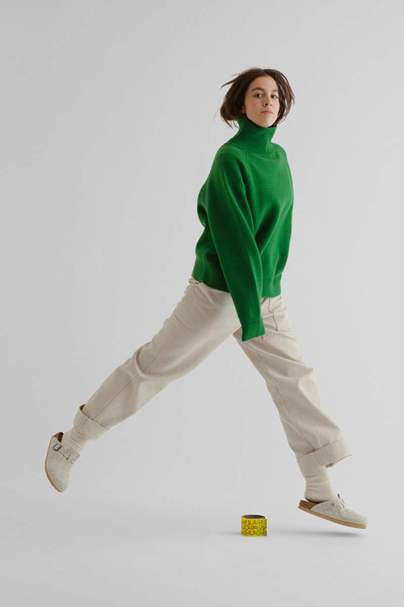 Jo Gordon Felted Jumper - Turmeric/Pagoda/POPPY