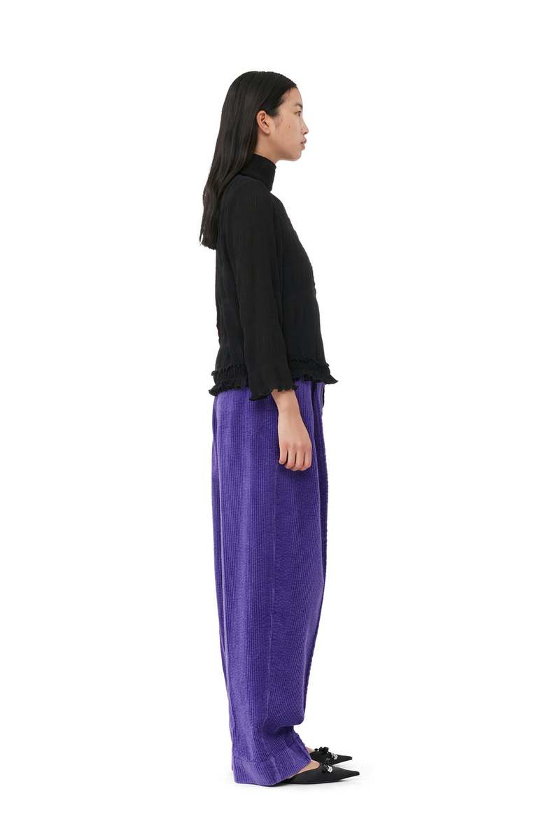 選ぶなら Ganni Pleated Georgette Scarf Blouse | Garmentory トップス