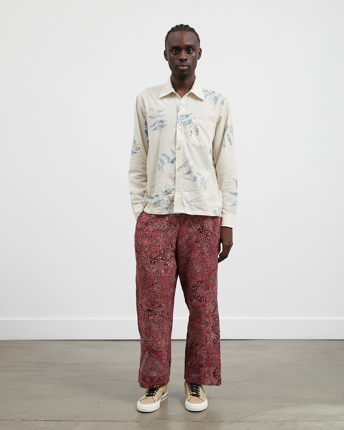 Karu Research Shirt - Neem Leaf Print | Garmentory