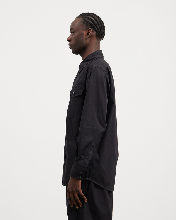 Lemaire Relaxed Western Shirt - Black | Garmentory