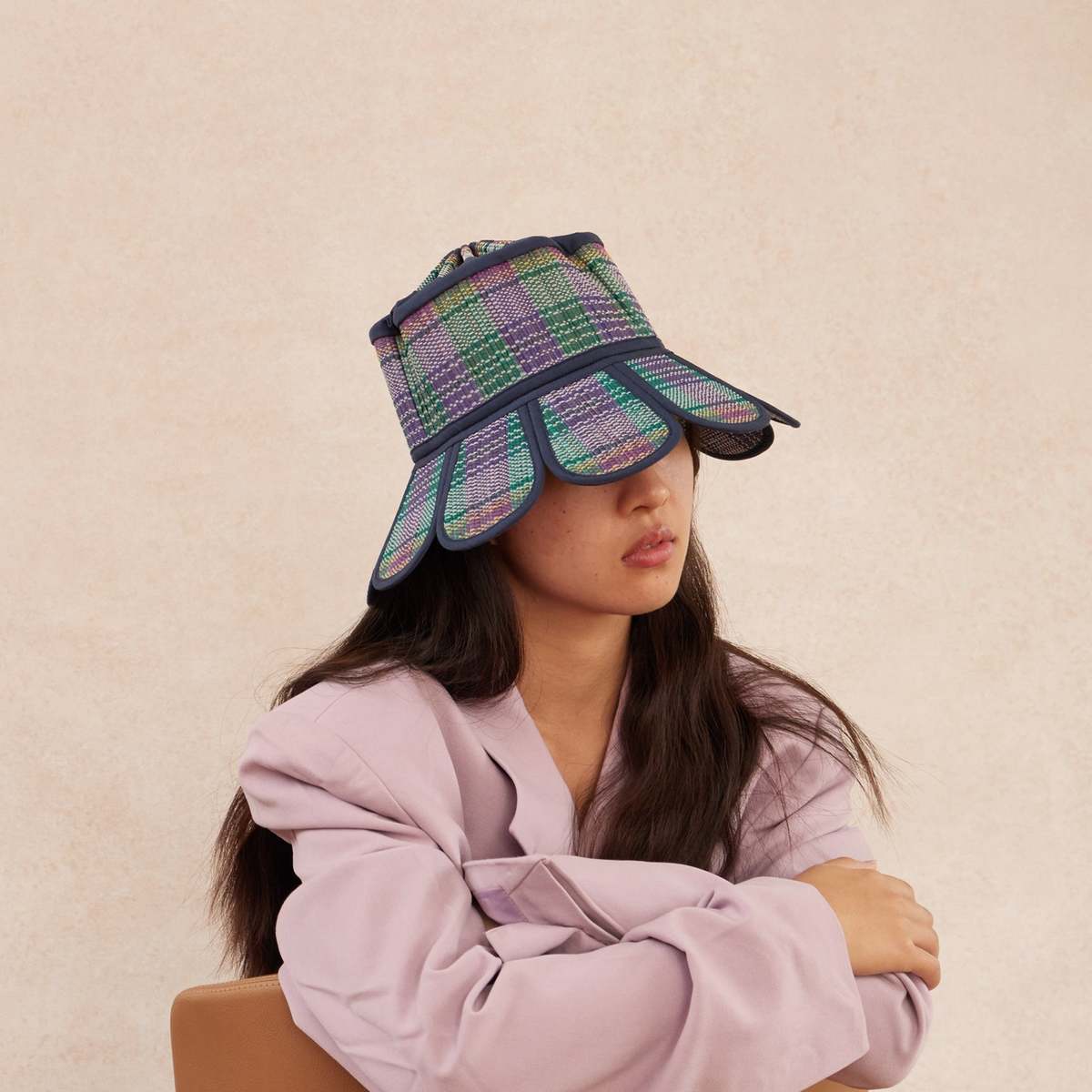 Lorna Murray Hat Manhattan Hat, Reversible Straw Sun Hat, Unique