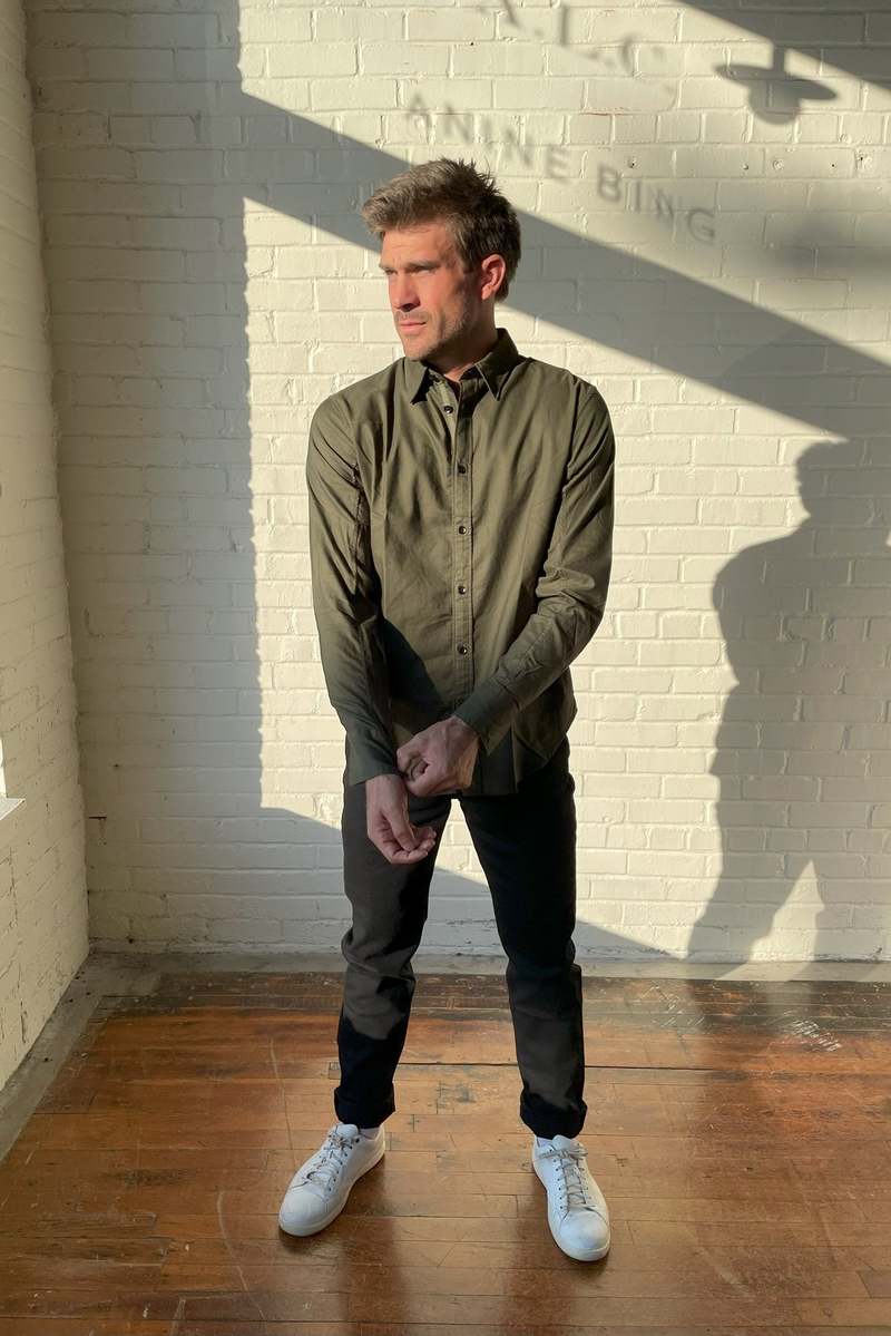 Oxford Rag Rag & Bone Fit 2 Engineered Oxford Shirt - Olive Night | Garmentory