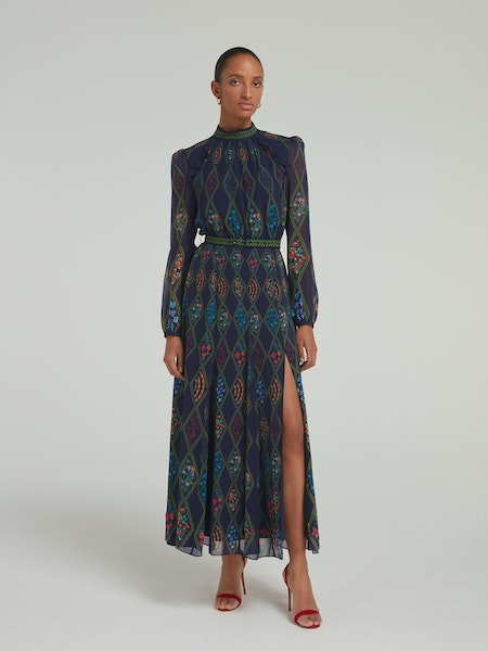 Saloni Jacqui-B Dress in Gradient Cloud