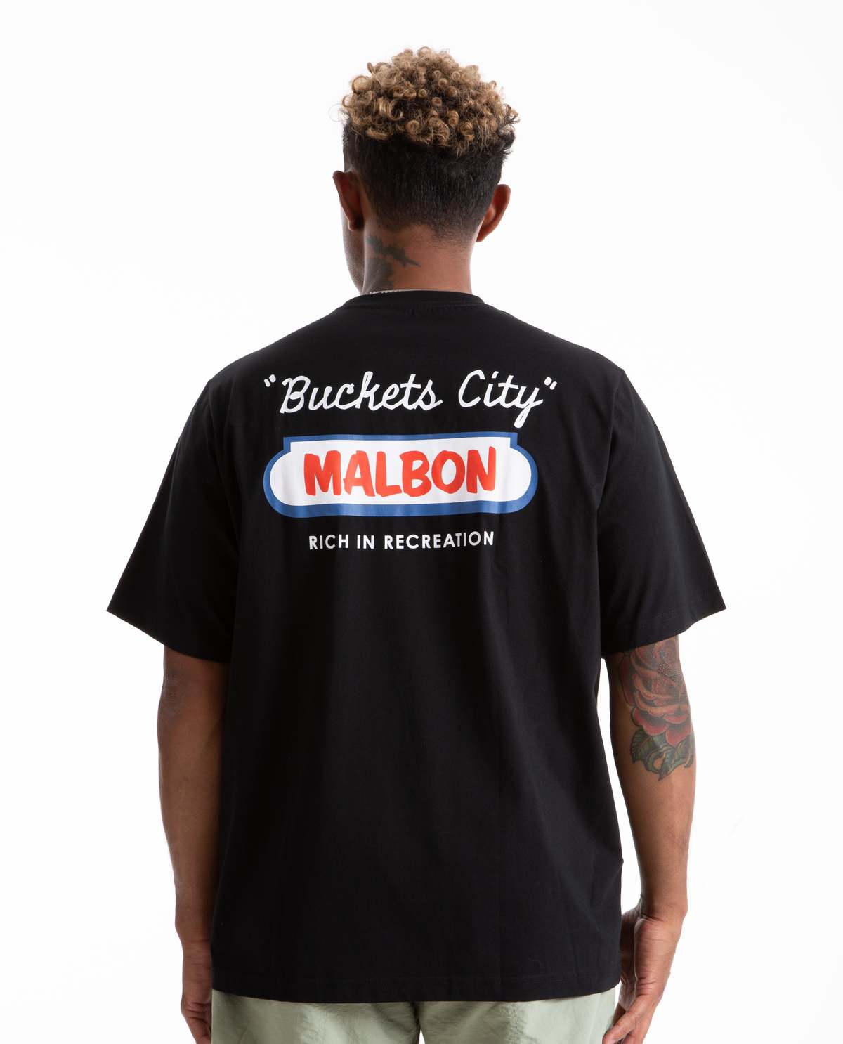 MALBON GOLF Bucket City Pocket Tee | Garmentory