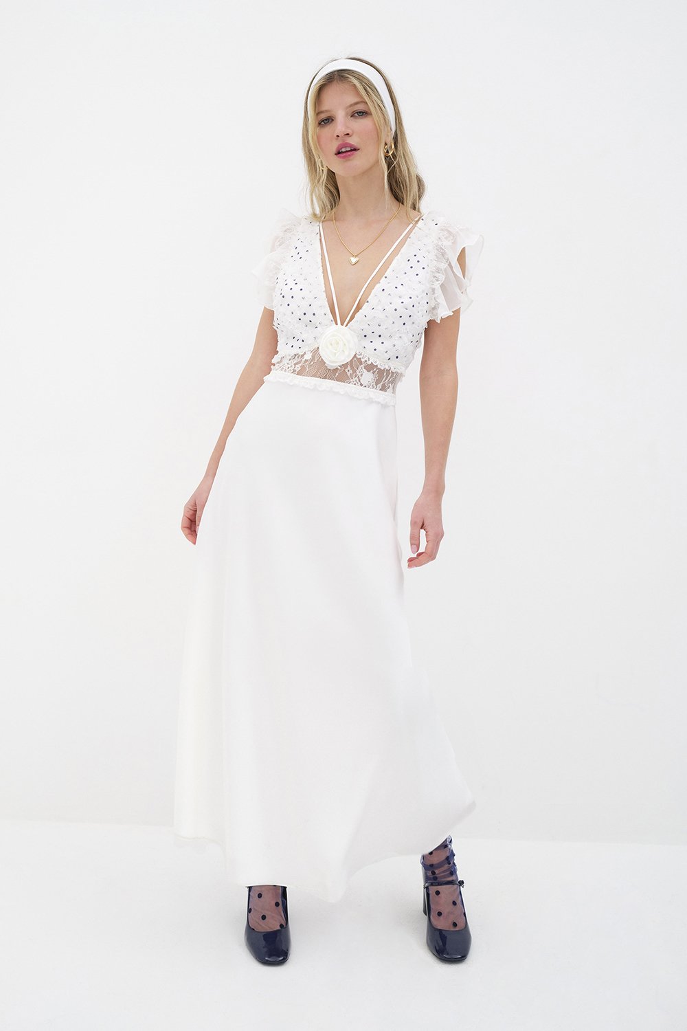 【関税&送料込】For Love & Lemons Dresses White For Love & Lemons | Sandy Mini Dress in White| FashionPass