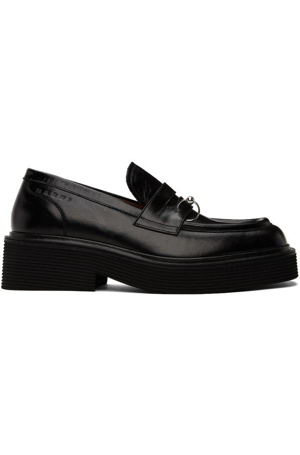 Marni O-Ring Loafers Black on Garmentory