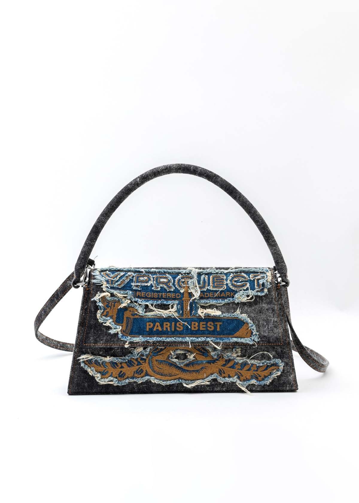 バッグ y/project paris best shoulder bag Y/project Paris' Best Shoulder Bag - Black/Blue | Garmentory