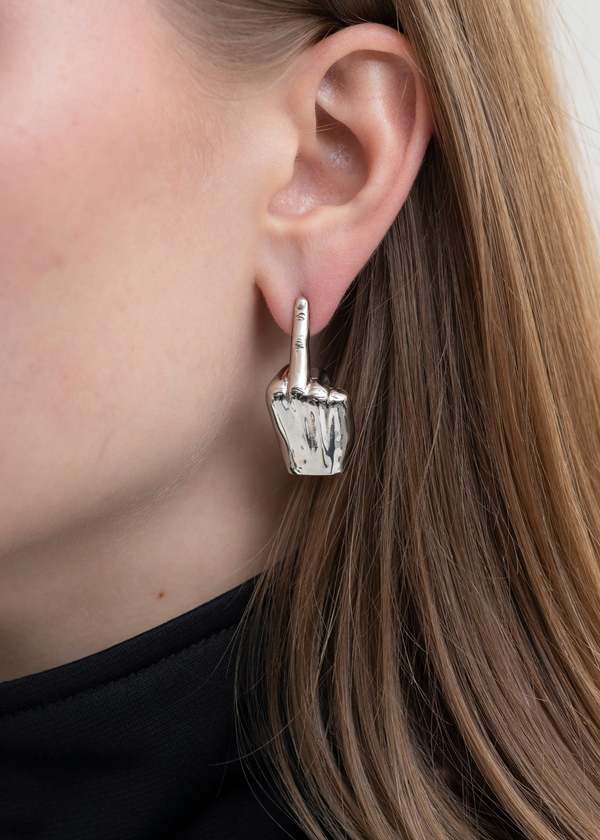 Y/PROJECT シルバー ミニ Y ピアス Y PROJECT(ワイプロジェクト