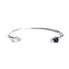 Tarin Thomas MADISON CUFF - silver with white topaz/black onyx - Thumbnail 1
